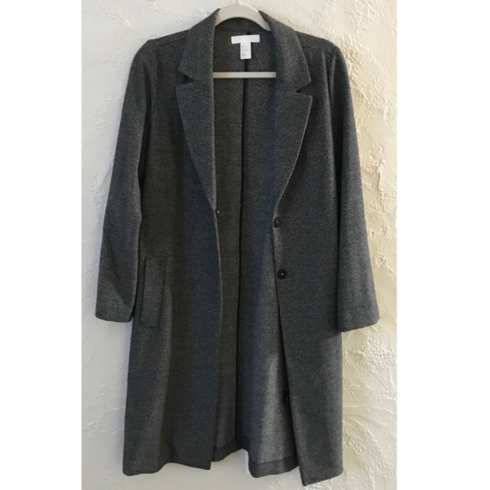 H&M Grey Modern Trench Coat